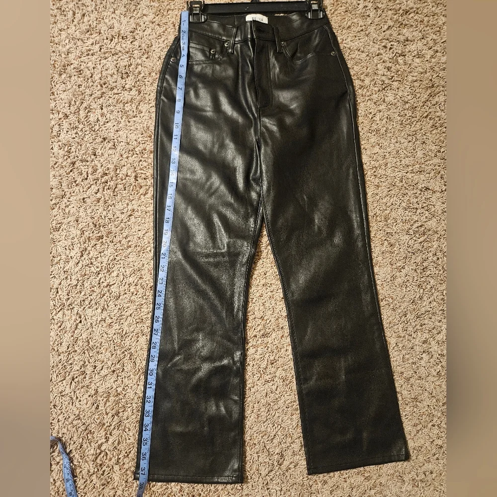 REVOLVE Cassie Super High Straight Pant in Black - Picture 4 of 9